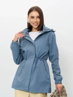 Ветровка с капюшоном удлиненная
