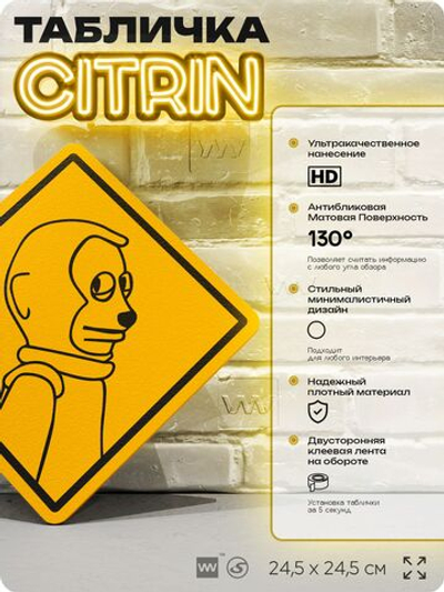 Табличка с мемом "Кукольная обезьяна" шуточная прикольная на дверь и стену, для офиса и дома, декоративный знак, 24,5х24,5 см, пластиковая, Айдентика Технолоджи