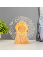 Светильник сенсорный «Глобус» LED крутится 6 Вт USB 15×4×16