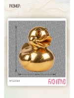 Термонаклейка на одежду, термопринт Утка золото