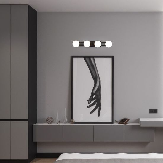 90332/4 / настенный светильник/ черный