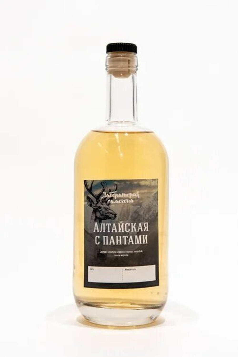 Алтайская с пантами, настойка 1 шт / Лаборатория самогона (Подарок, Выгодная упаковка)