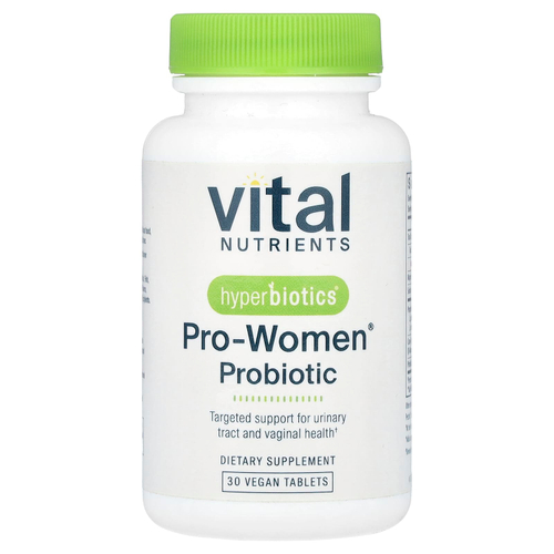 Vital Nutrients, Hyperbiotics®, пробиотик Pro-Women®, 30 веганских таблеток