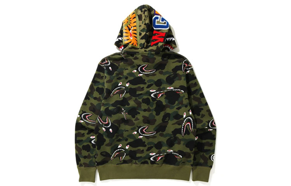 A Bathing Ape Shark 1st Camo Shark Relaxed Full Zip Худи