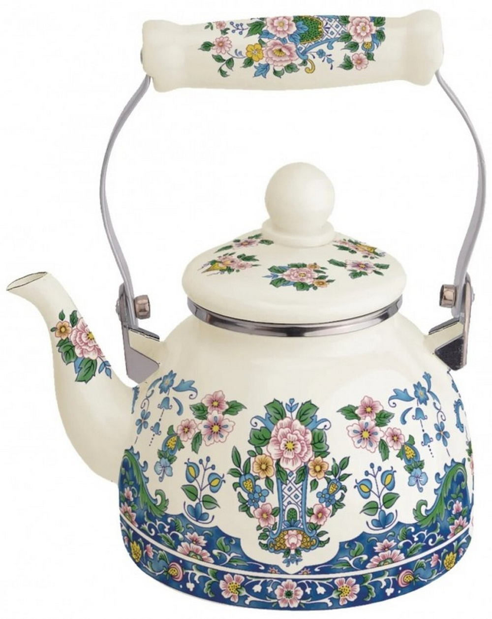 Чайник эмалированный с ситом Kelli KL-4468