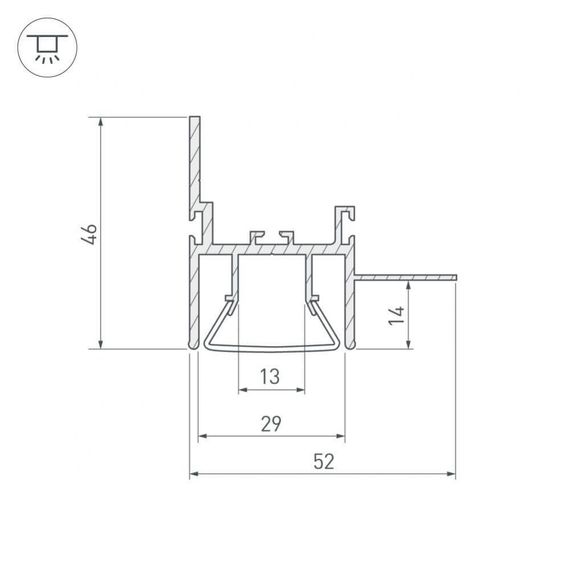 Профиль Arlight FOLED-WALL-2000 023865