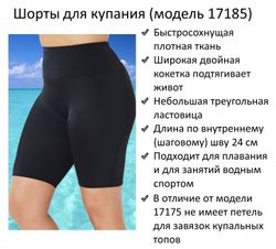 Шорты купальные 17185 черные