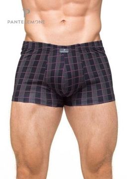 Трусы мужские боксеры Pantelemone PMH-1142, клетка серая