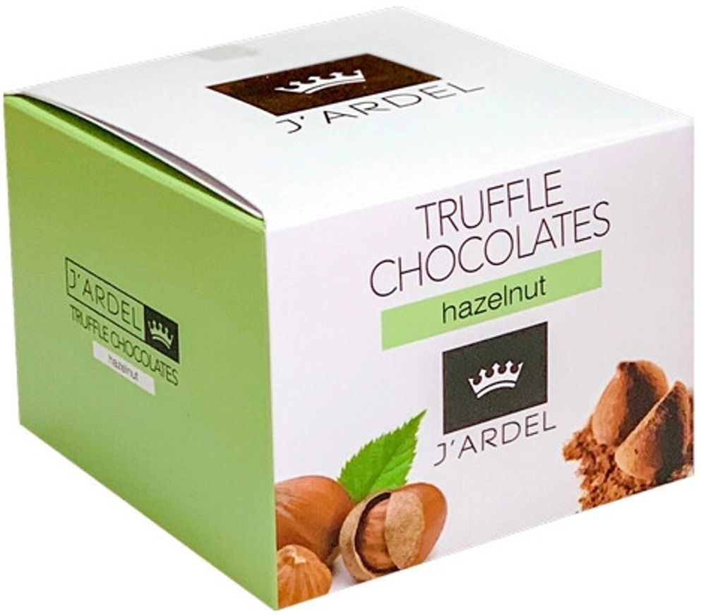 Шоколад Жардель Трюфели с Дробленым Фундуком / J&#39;Ardel Truffle Chocolates Hazelnut 100г