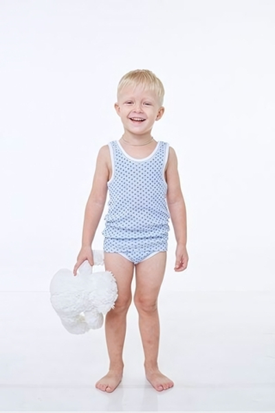 Комплект для мальчика (майка, трусы) р.110 Звезды/синий 103-011-00001, 1 шт.