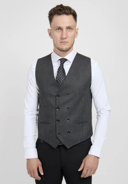 Мужской классический костюм (серый) А33