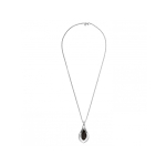 Колье Ciclon с муранским стеклом и серебряным покрытием B182843-01 BW/S