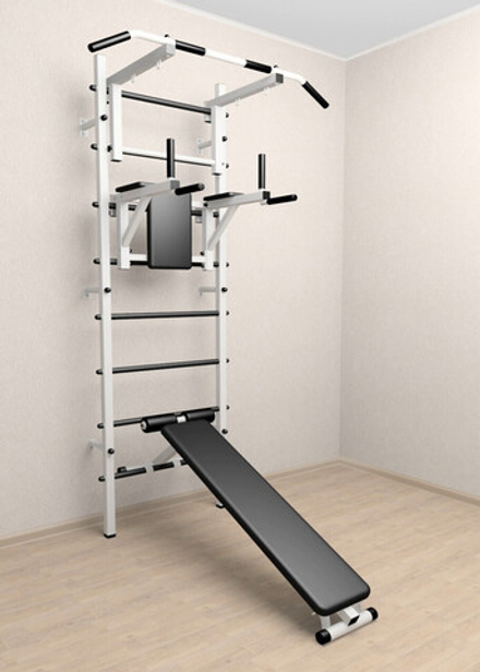 Шведская стенка Sv Sport усиленная 605 (Турник стандарт/Брусья/Скамья)