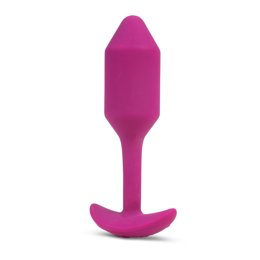 Пробка для ношения с вибрацией розовая B-Vibe Vibrating Snug Plug 2