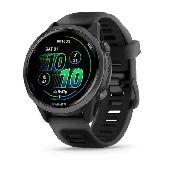 Умные часы Garmin Forerunner 570 - 42 мм сланцево-серый алюминий с черным ремешком