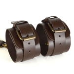 Коричневые наручники Ideal (Цвет: коричневый)