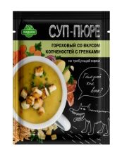 Суп-пюре гороховый со вкусом копченостей с гренками 20г. Лидкон - купить с доставкой по Москве и области