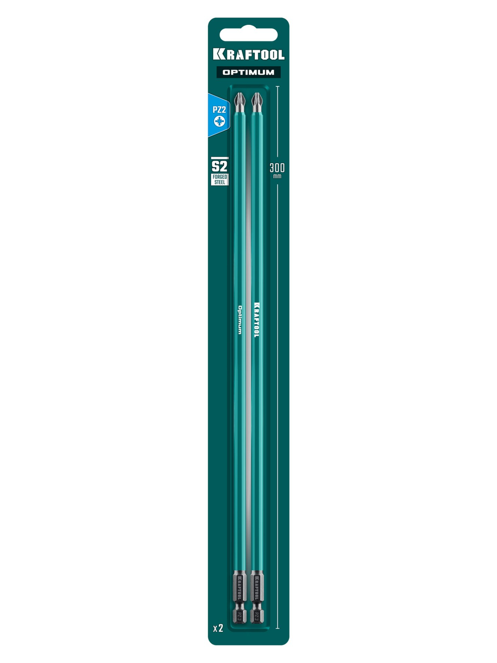 KRAFTOOL OPTIMUM PZ 2, 300 мм, 2 шт, биты (26124-2-300-2)