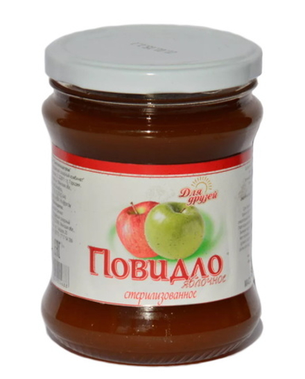 Повидло яблочное "Для друзей" 550г. Городея