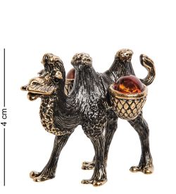Народные промыслы AM-2819 Фигурка «Верблюд» (латунь, янтарь)