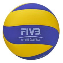 Мяч для вол. на снегу MIKASA SV335-V8, р.5, FIVB Appr, синт.пена ТПЕ, клееный, бут.кам, жел-син