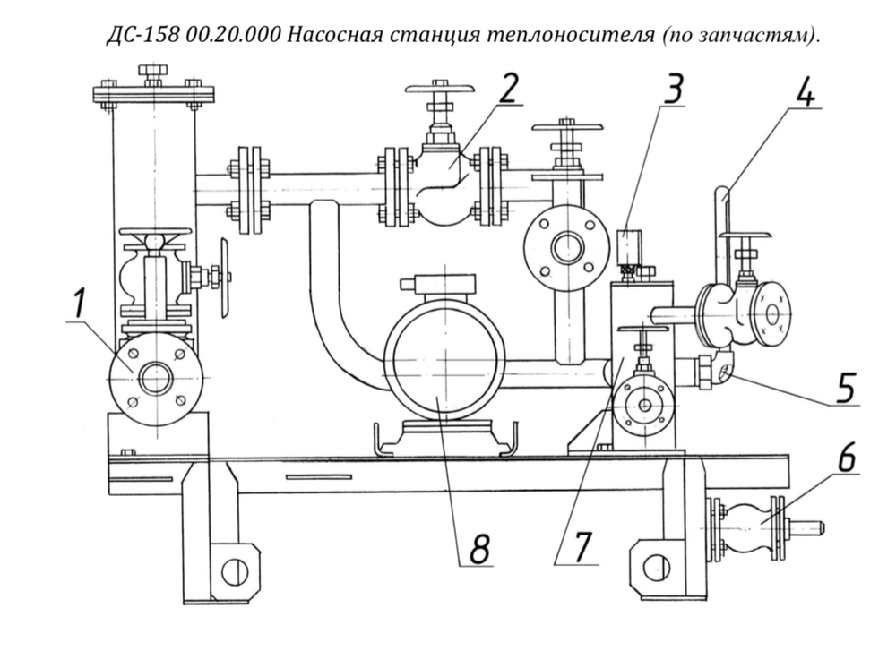ДС-158 00.20.000 Насосная станция теплоносителя
