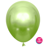 Шар (12''/30 см) Лайм, лайт, хром, 50 шт.
