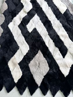 Покрывало меховое ковер из шкуры овчины