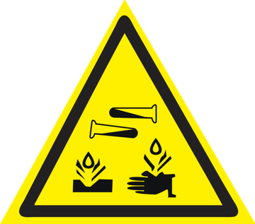 W04 "Опасно. Едкие и коррозионные вещества"