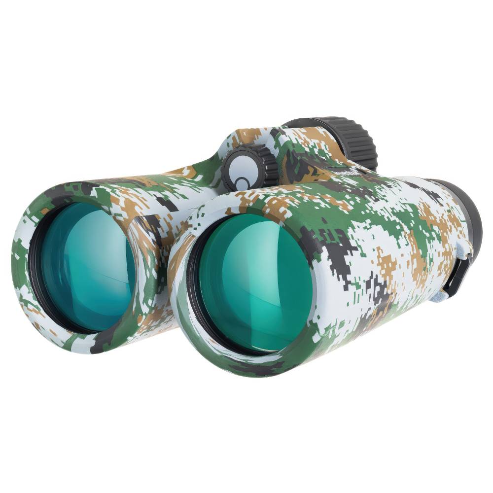 Бинокль Levenhuk Camo Dots 10x42 с сеткой - Полное многослойное просветление линз для яркого и контрастного изображения