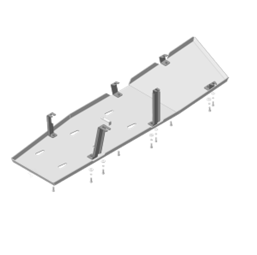 Усиленная защита Motodor топл. бака. 5 мм, алюминий. для Toyota Tundra 2016-2021 арт.32521