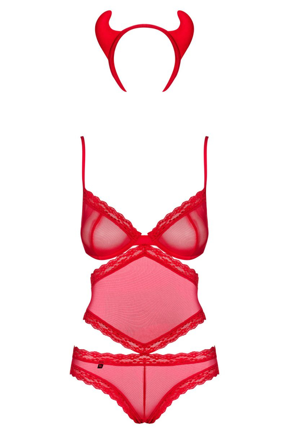 Костюм чертовки Infernita (Размер: S-M) (Цвет: красный)