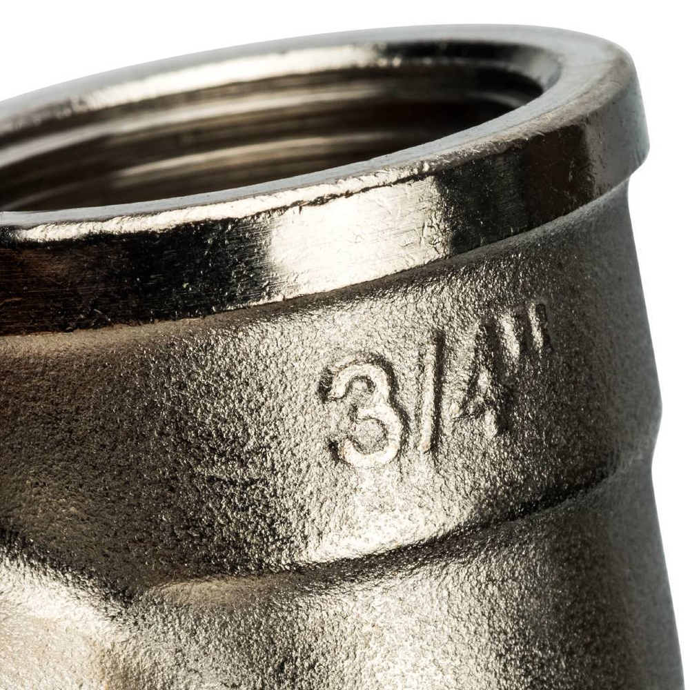 Угольник STOUT никелированный 3/4" ВР/ВР
