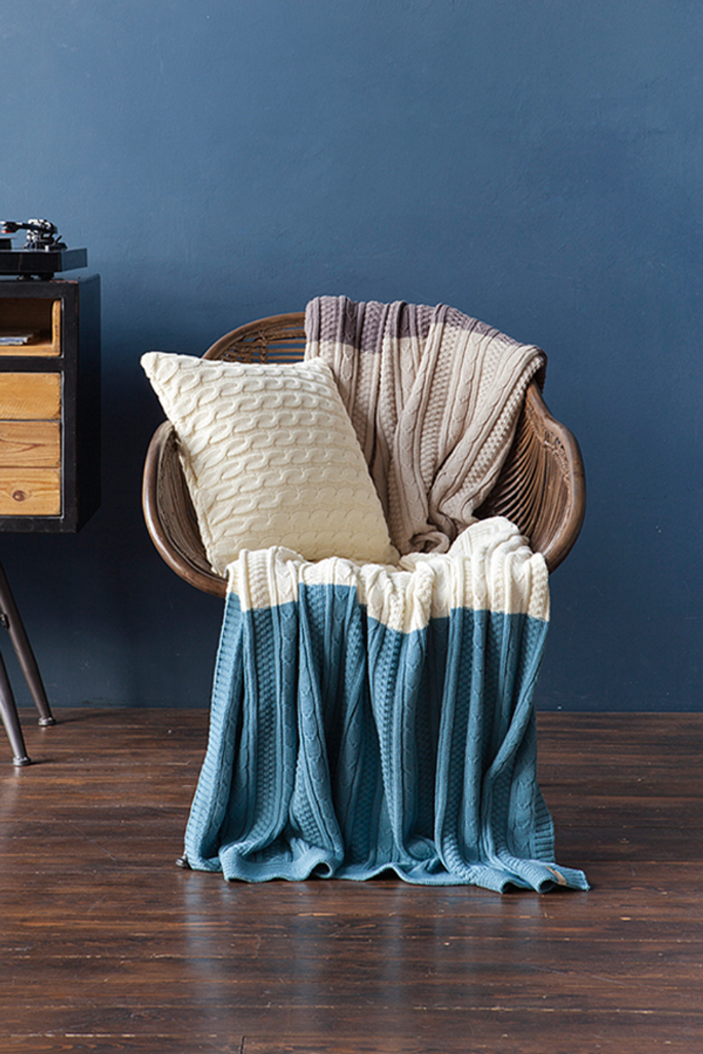 Плед 150х200 Luxberry Lux 10 морская волна-мультиколор