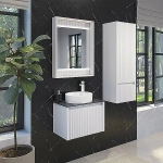 Зеркало Comforty Марсель 60 00-00001278 белое матовое