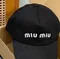 Бейсболка MIU MIU чёрный