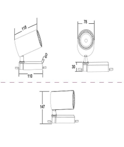 Трековый светильник Maytoni Technical TR029-3-10W4K-W