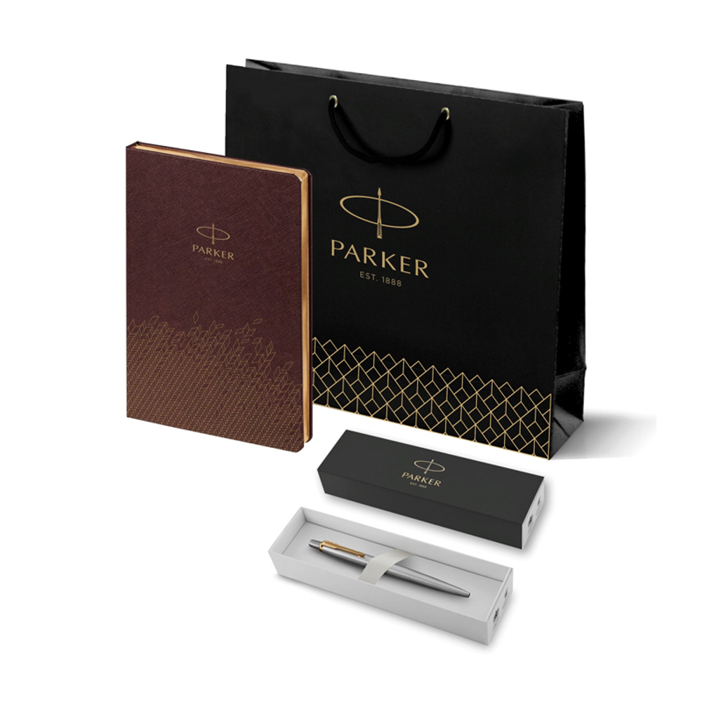 Подарочный набор - Parker Jotter, шариковая ручка + ежедневник