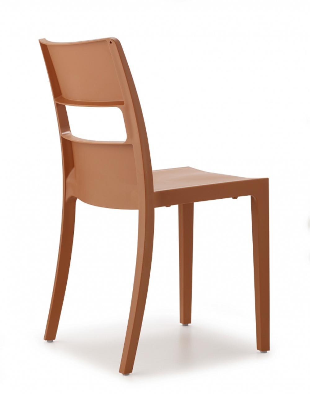 Стул пластиковый Scab Design Sai, терракотовый