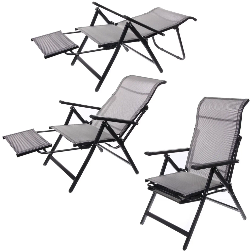 Кресло-шезлонг складное «Дачная симфония» DS-L21, 78*63*110 см, с регулировкой положения спинки