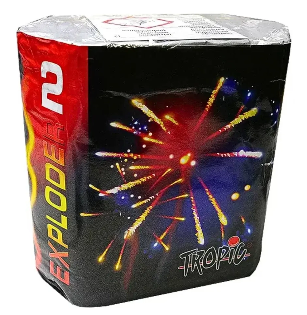 Батарея салютов Exploder 2 (TB41) от Tropic, 13 залпов, 30 мм