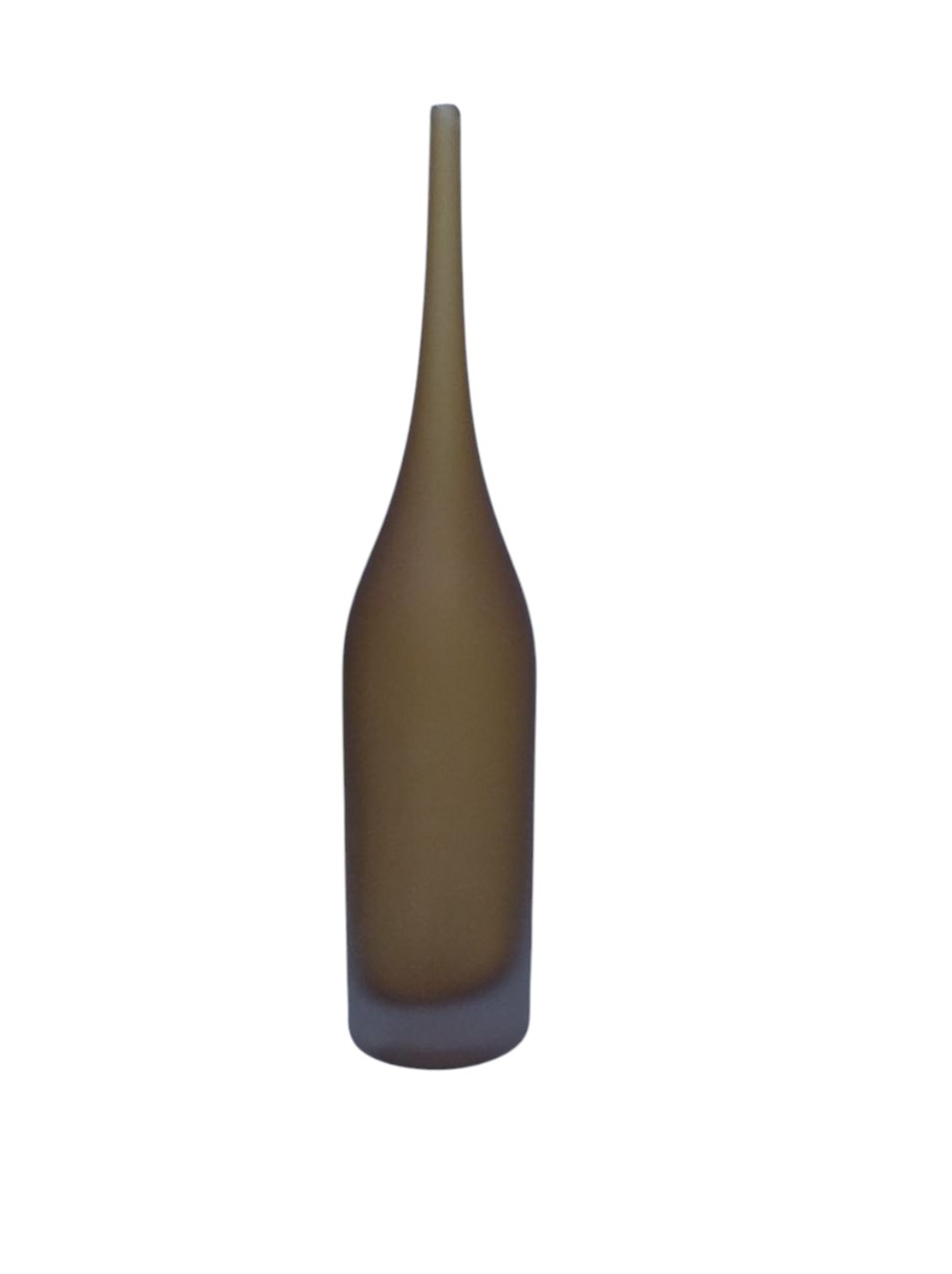 Ваза GLASS long neck frosted h56 (p.31-15) V2-G115/YE