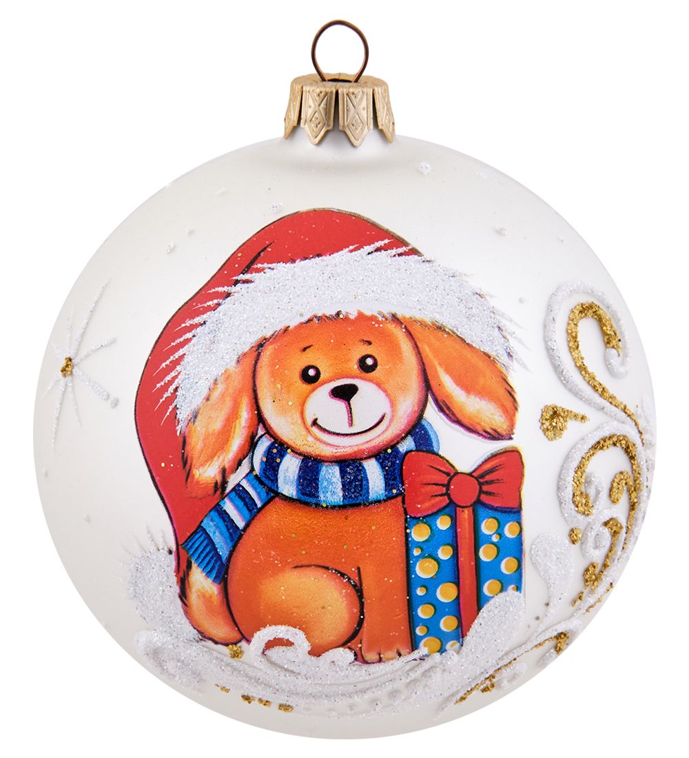 Элита НФШ-1638/3 Ел.украшение Шар «Собачка» 100 мм