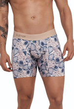 Бежевые трусы-боксеры с принтом в виде инжира Elysium Long Boxer (Размер: M) (Цвет: бежевый)