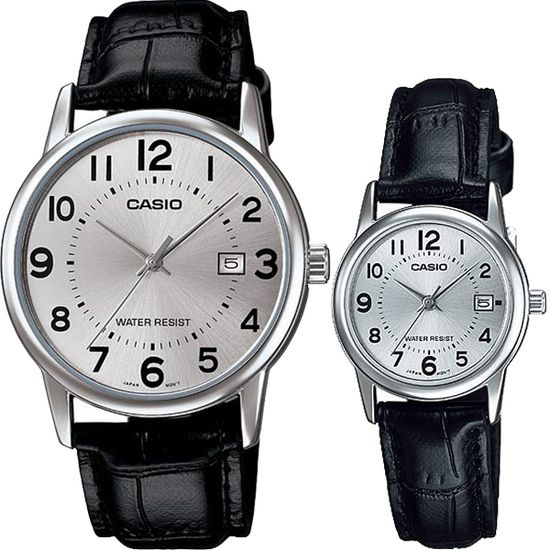 Парные часы Casio Standard: MTP-V002L-7B и LTP-V002L-7B