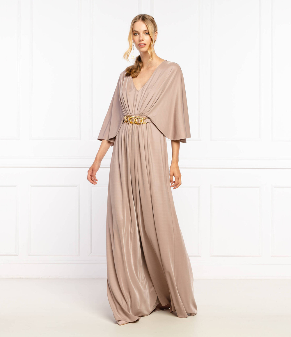 платье с ремешком Elisabetta Franchi - пудро-розовый(AB06516E2)