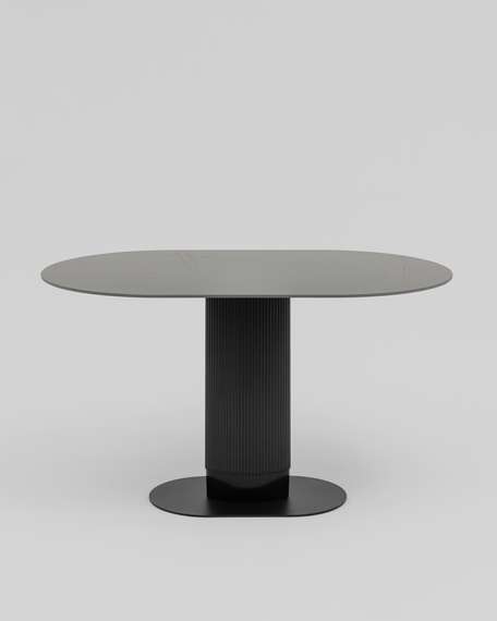 Стол Must 130х80 см, чёрная керамика