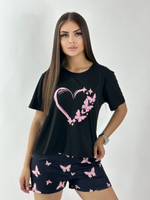 Пижама шорты и футболка В0192