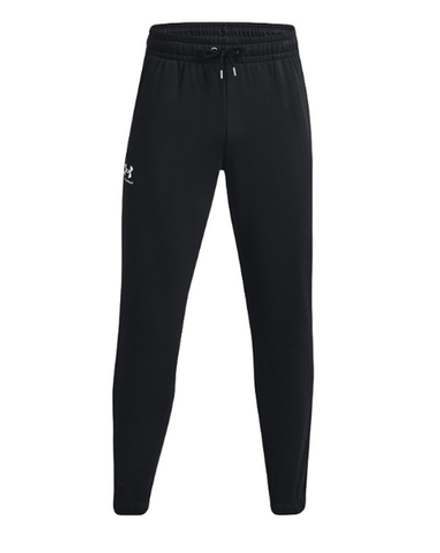 Теннисные брюки Under Armour Men's UA Essential Fleece Joggers - black/white