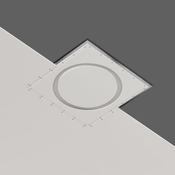 Кольцевой встраиваемый гипсовый светильник для установки в потолках из гипсокартона SN 610 белый Calypso 720 Stellanova